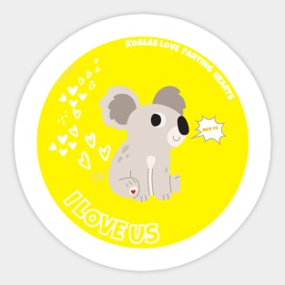 Anime Cute Loving Koala (Y) By Abby Anime (c) Sticker